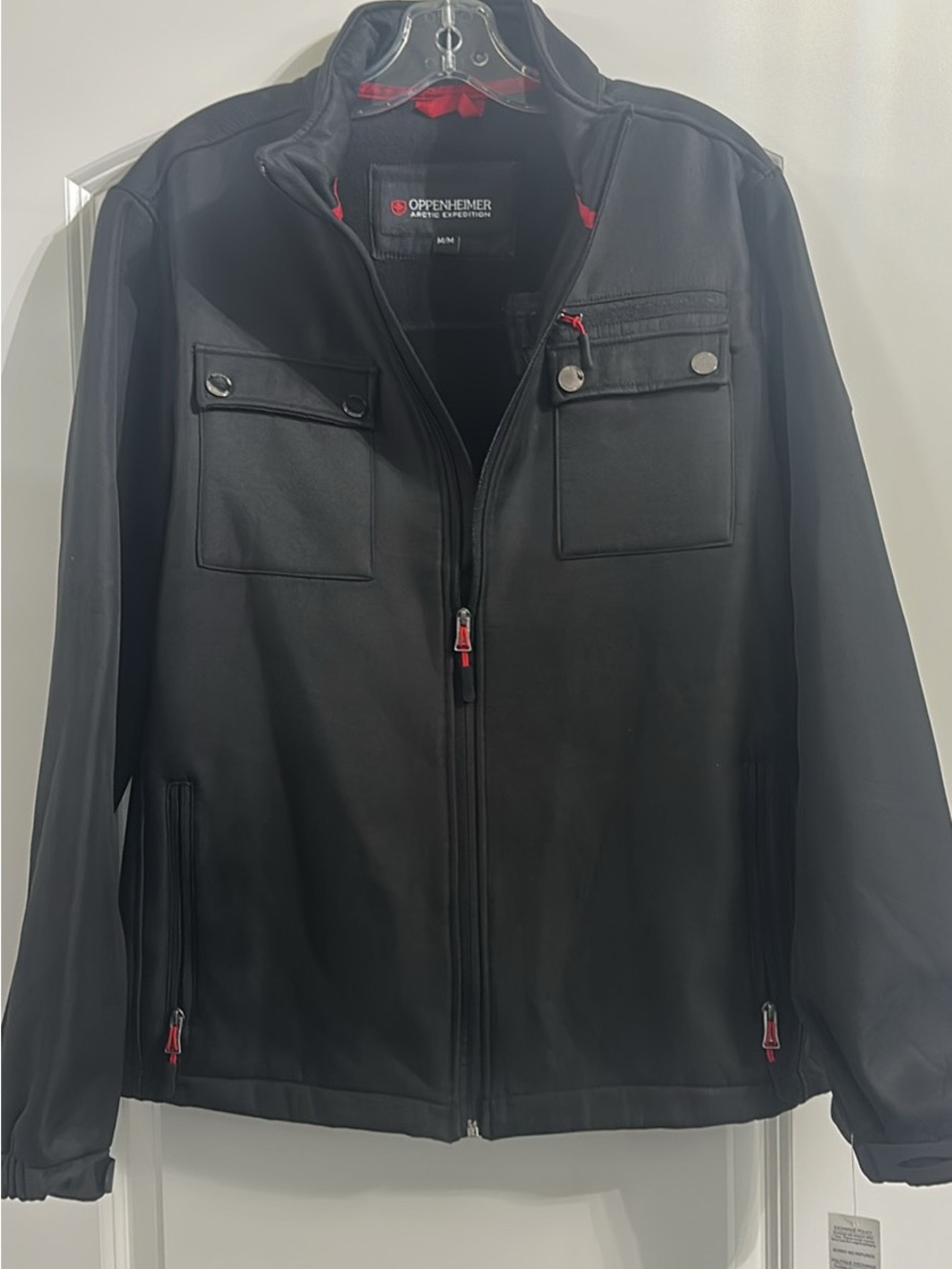 Black Men's Lightweight Softshell Jacket